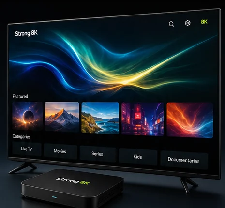 Strong 8K Ultra HD IPTV display